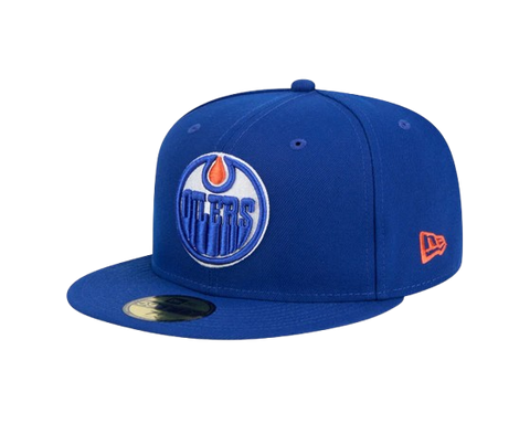 Edmonton Oilers New Era 59FIFTY Royal Blue Pro Fit Hat