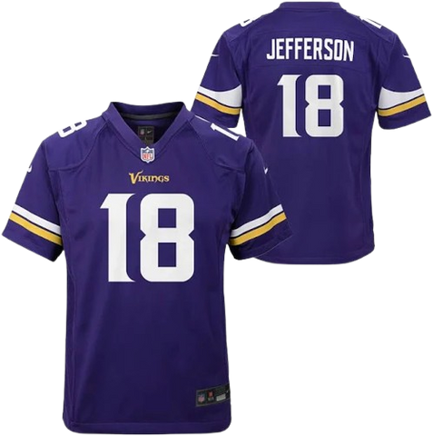 Youth Justin Jefferson Minnesota Vikings Nike Game Jersey - Purple