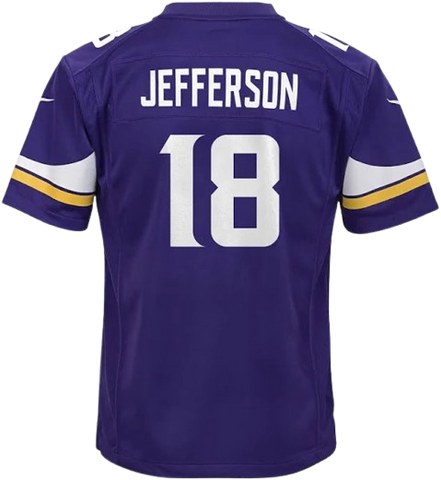 Youth Justin Jefferson Minnesota Vikings Nike Game Jersey - Purple