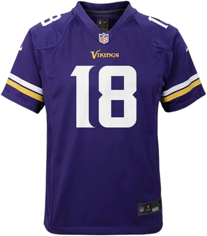 Youth Justin Jefferson Minnesota Vikings Nike Game Jersey - Purple