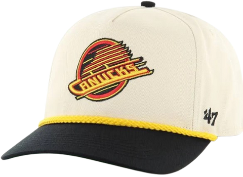 Vancouver Canucks Skate Logo '47 Rope TT Hitch Hat - Bone