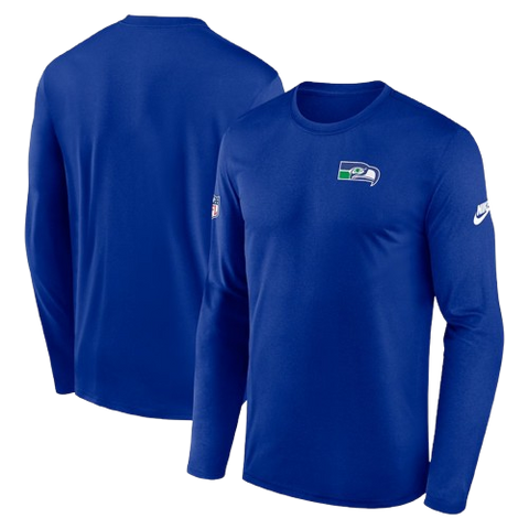 Seattle Seahawks Nike Royal Legend Dri-FIT Long Sleeve Shirt - Blue