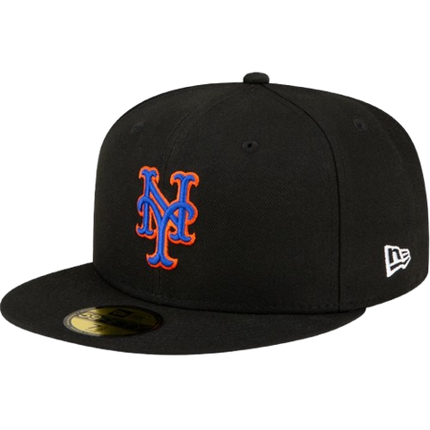 New York Mets New Era 59FIFTY Pro Fit Hat Alternate - Black