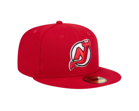 New Jersey Devils New Era 59FIFTY Red Pro Fit Hat