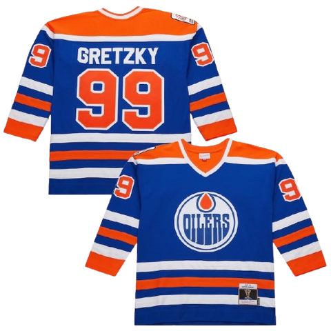 Edmonton Oilers Wayne Gretzky Mitchell & Ness 1979/80 Rookie Jersey - Blue