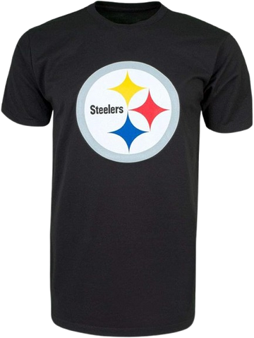 Pittsburgh Steelers '47 Basic Biggie Logo Tee Shirt - Black