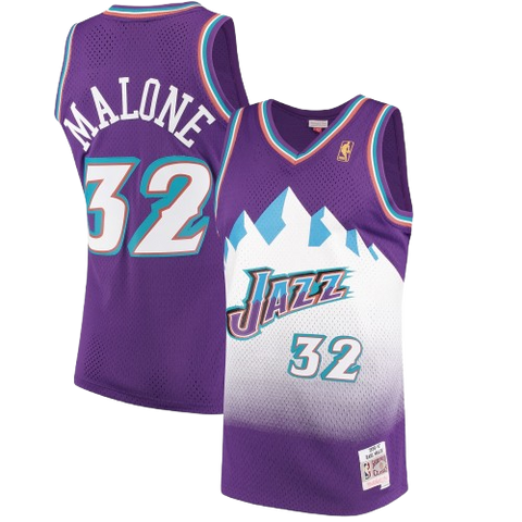 Mitchell & Ness Vintage Utah Jazz Karl Malone Jersey (1996-97) - Purple