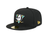 Anaheim Ducks New Era 59FIFTY Black Pro Fit Hat