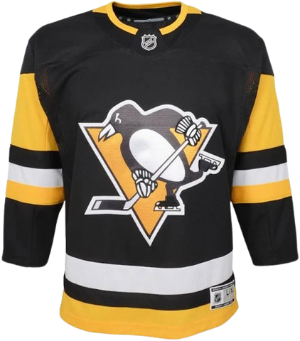 Youth Fit Pittsburgh Penguins Blank Home Jersey - Black