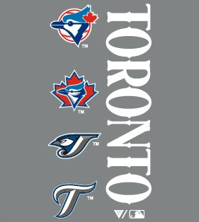 Toronto Blue Jays Luxe Signature Tee Shirt - Gray