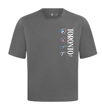 Toronto Blue Jays Luxe Signature Tee Shirt - Gray