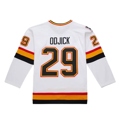 Vancouver Canucks Gino Odjick 1994/95 Mitchell & Ness Vintage Player Jersey - White