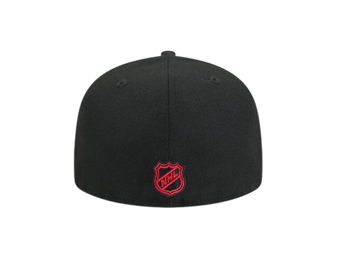 Vancouver Canucks New Era 59FIFTY Skate Logo Pro Fit Hat - Black