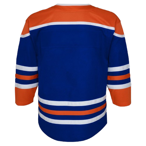 Youth Fit Edmonton Oilers Blank Home Jersey - Blue