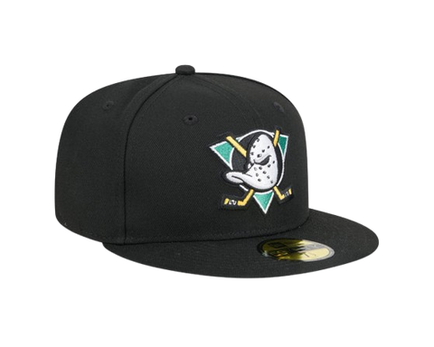 Anaheim Ducks New Era 59FIFTY Black Pro Fit Hat