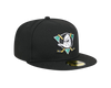 Anaheim Ducks New Era 59FIFTY Black Pro Fit Hat