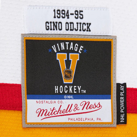 Vancouver Canucks Gino Odjick 1994/95 Mitchell & Ness Vintage Player Jersey - White