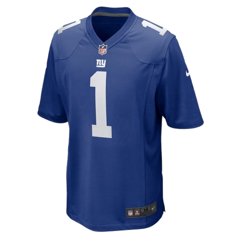 New York Giants Malik Nabers Nike Game Jersey Home - Blue