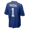 New York Giants Malik Nabers Nike Game Jersey Home - Blue