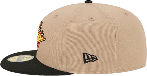 Vancouver Canucks New Era 59FIFTY Skate Logo Pro Fit Hat - Beige