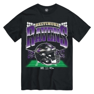 Baltimore Ravens Blind Side '47 Brand T-Shirt - Black