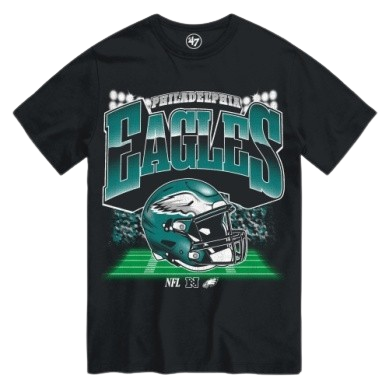 Philadelphia Eagles Blind Side '47 Brand T-Shirt - Black