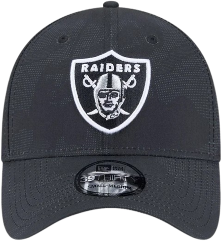 New Era Las Vegas Raiders Tonal Camo 39THIRTY Stretch Fit Hat - Black