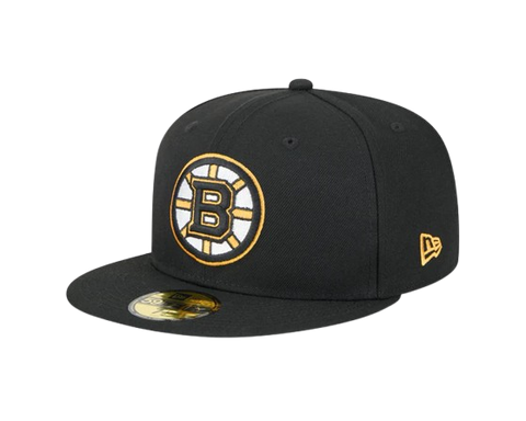 Boston Bruins New Era 59FIFTY Black Pro Fit Hat