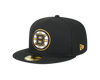 Boston Bruins New Era 59FIFTY Black Pro Fit Hat