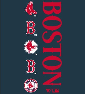 Boston Red Sox Luxe Signature Tee Shirt - Navy