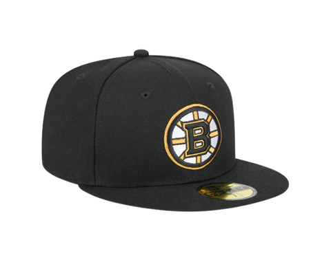 Boston Bruins New Era 59FIFTY Black Pro Fit Hat