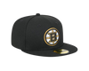 Boston Bruins New Era 59FIFTY Black Pro Fit Hat