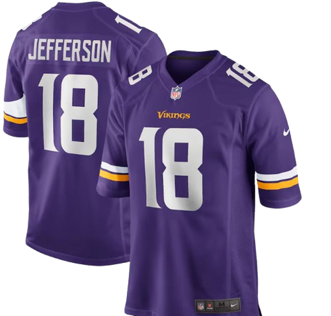 Minnesota Vikings Justin Jefferson Nike Game Jersey Home - Purple