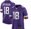 Minnesota Vikings Justin Jefferson Nike Game Jersey Home - Purple