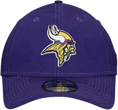 New Era Minnesota Vikings Tonal Camo 39THIRTY Stretch Fit Hat - Purple