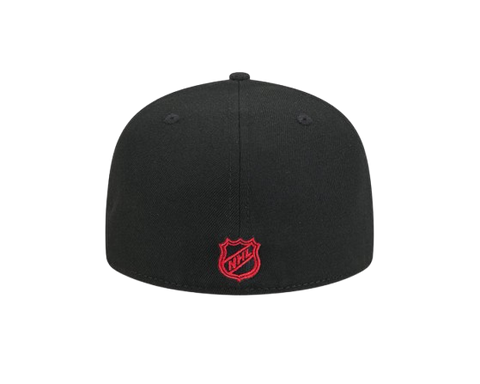 Chicago Blackhawks New Era 59FIFTY Black Pro Fit Hat