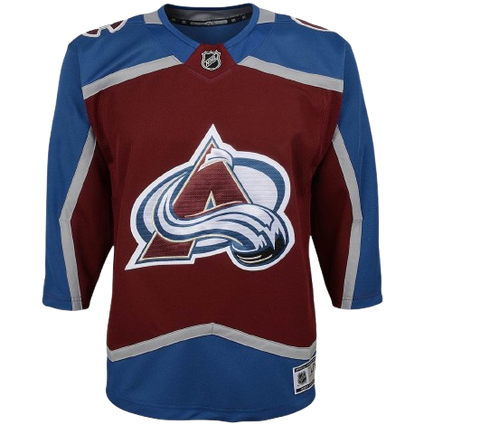 Youth Fit Colorado Avalanche Blank Home Jersey - Burgundy