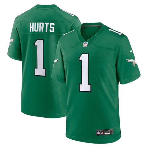 Youth Jalen Hurts Philadelphia Eagles Nike Game Jersey - Kelly Green