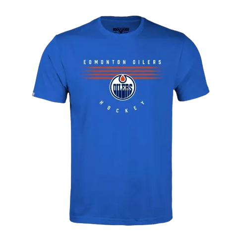 Edmonton Oilers Richmond Box Score Tee - Blue