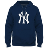 New York Yankees Twill Logo Hoodie - Navy