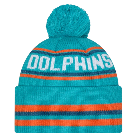 Miami Dolphins Fanatics Cuffed Knit Toque with Pom - Aqua