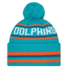 Miami Dolphins Fanatics Cuffed Knit Toque with Pom - Aqua