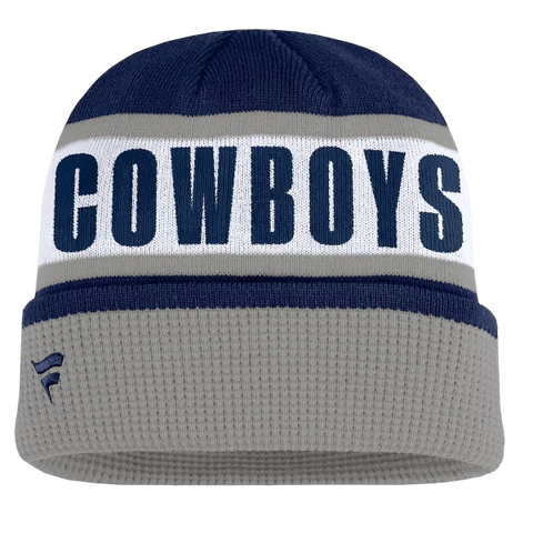 Dallas Cowboys Fanatics Oskie Cuffed Knit Toque - Navy & Gray