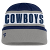 Dallas Cowboys Fanatics Oskie Cuffed Knit Toque - Navy & Gray
