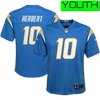 Youth Justin Herbert LA Chargers Nike Game Jersey - Powder Blue