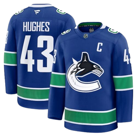 Quinn Hughes Vancouver Canucks Fanatics Premium Jersey - Home