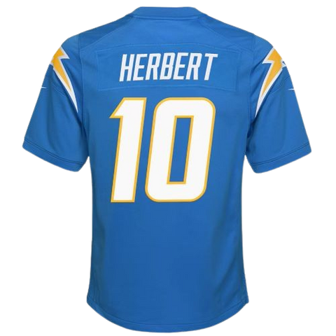 Youth Justin Herbert LA Chargers Nike Game Jersey - Powder Blue