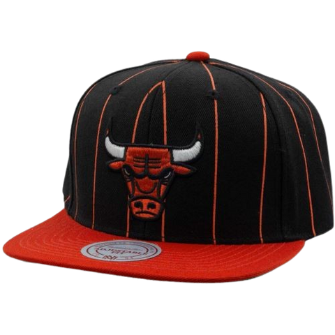 Chicago Bulls Mitchell & Ness Snapback - Pinstripe