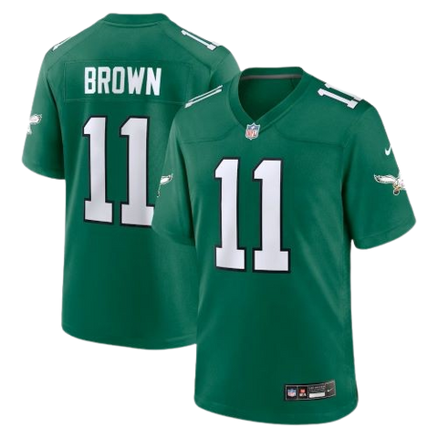 A.J. Brown Philadelphia Eagles Nike Game Jersey - Kelly Green