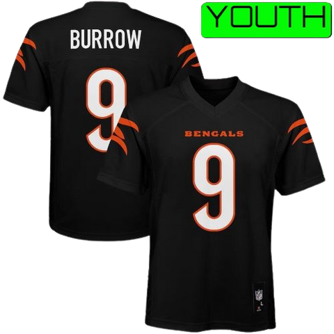 Youth Joe Burrow Cincinnati Bengals Nike Game Jersey - Black